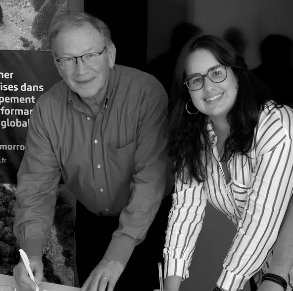 Jean-Paul Papillon et Léa Legendre lors de la passation du cabinet JPH Consulting & Partners